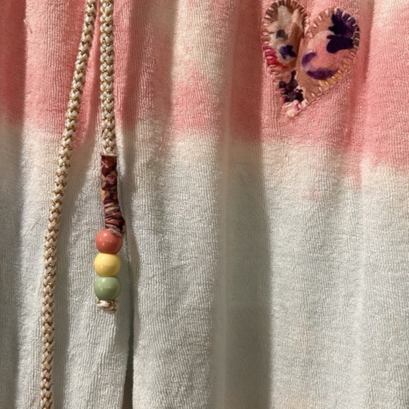 LoveShackFancy Santinella Terry Cloth Jogger Sweatpants Cherry Fizz sz S - Picture 7 of 7